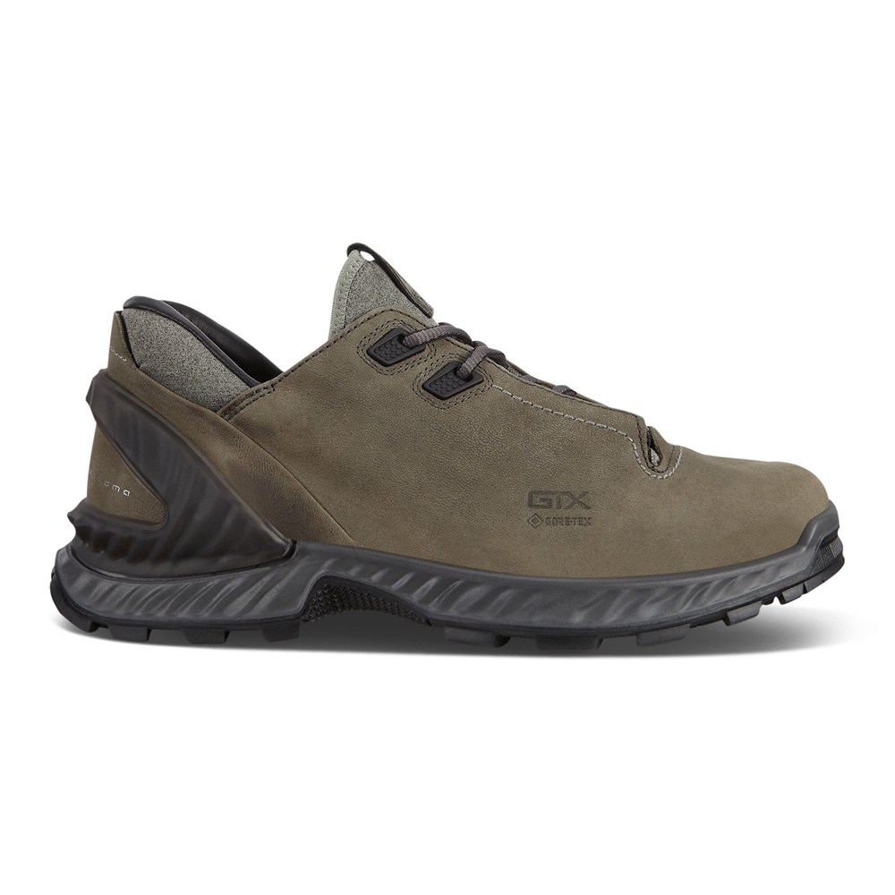 ECCO Mens Hiking Shoes Olive - Exohike Low Gtx - IRG-286754